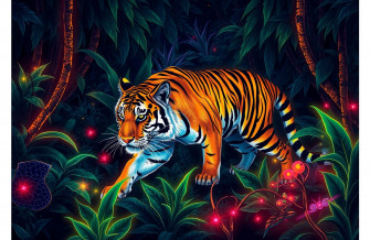 Neon Animal Wallpaper