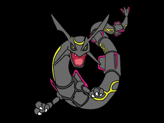 Shiny Rayquaza Wallpaper Vector By