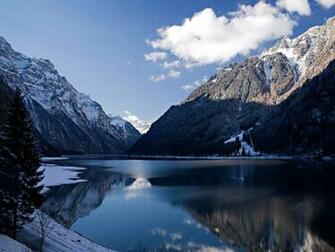 Winter Mountain Lake Desktop Wallpaper Pixel Nature HD