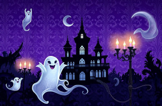 Disney Haunted Mansion Wallpaper Stencil