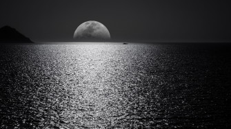 Sunset Monochrome 4k HD Nature Wallpaper Image