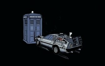 Wallpaper Tardis Back