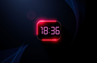 Digital Clock Wallpaper