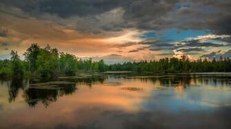 Landscape Nature Background Desktop Lake Photo