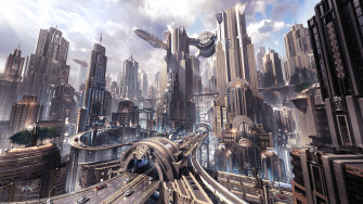 Sci Fi City 4k Ultra HD Wallpaper By Mitchell Stuart