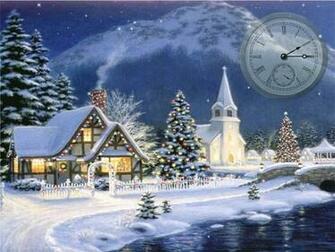 Christmas Vacation Screensaver Clock