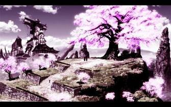 Anime Scenery Cherry Tree Scenerie Kawaii