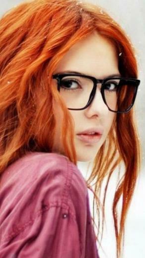 Cute Orange Hair Beauty Girl Art iPhone Se Wallpaper