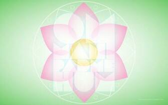 Desktop Buddhist Lotus And Guanyin Mantra Wallpaper