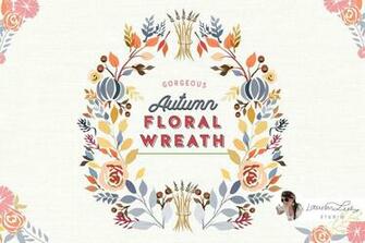 Autumn Floral Wreath Fall Decor Thanksgiving Farmhouse