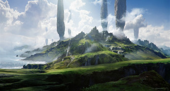 Sci Fi Landscape HD Wallpaper By Jonathan Berube