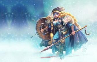 Wallpaper Girl Art Viking Sighild J R Mie Fleury Image For