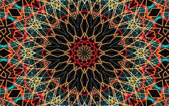Wallpaper Psychedelic Kaleidoscope Weaving The Univrse Reflect