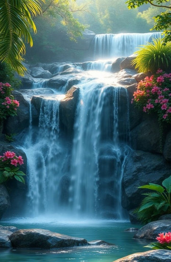 3d Animated Waterfall Wallpaper