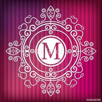 Monogram Background Design Fotolia