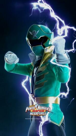 The Power Ranger Image Green Super Megaforce HD Wallpaper