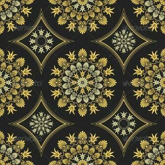 Elegant Black And Gold Background Seamless Lace