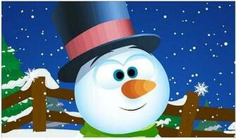 Animated Snowman Wallpaper In Snowfall