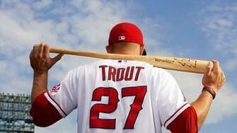 Wallpaper Baseball Top Players Mike Trout Los Angeles