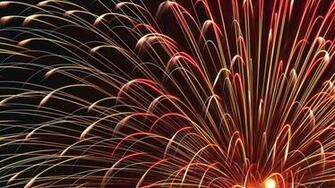 Shine Fireworks Flash Night Gold Wallpaper Background 4k Ultra HD