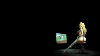 Peach Playing Mario Wallpaper HD