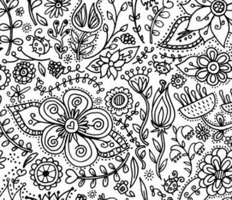 Coloring Wallpaper Decor For Kids Spoonflower Custom