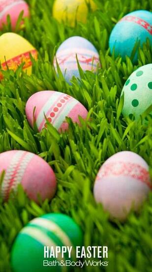 Easter Egg Hunt iPhone Wallpaper Bath Body Works
