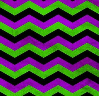 Lime Green Chevron Purple Black