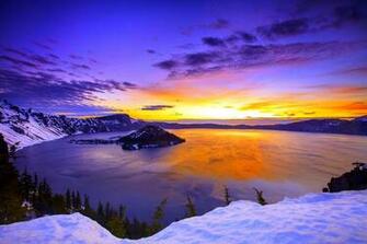 Winter Sunset Wallpaper
