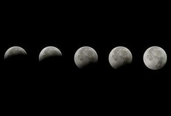Wallpaper Space Moon Night Lunar Eclipse Phases