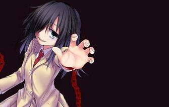 Wallpaper Girl Background Chain School Uniform Watamote They
