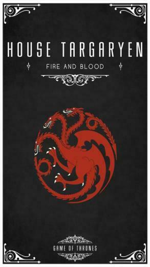 Game Of Thrones House Targaryen iPhone 5c 5s Wallpaper