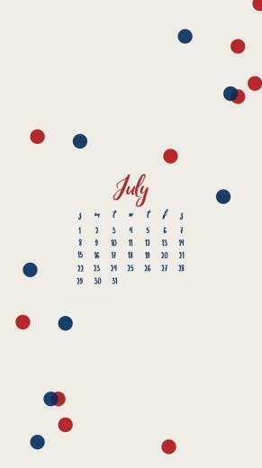 July iPhone Calendar Design