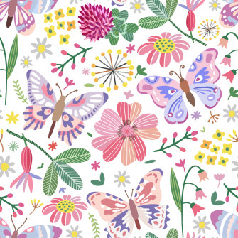 Floral Butterfly Wallpaper Myindianthings