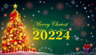 Merry Christmas Happy New Year Wallpaper