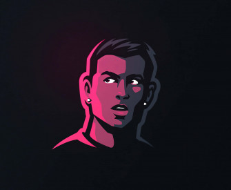 Professional Soccer Player Cristiano Ronaldo In The