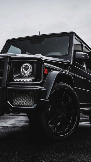 Mercedes Benz G Class Black Suv iPhone Wallpaper