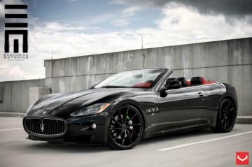 Vossen Wheels Mazerati Grancabrio Tuning Black Wallpaper