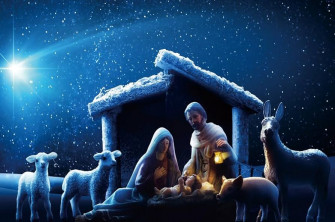 Amazon Renaiss 5ft Nativity Scene Backdrop Christmas