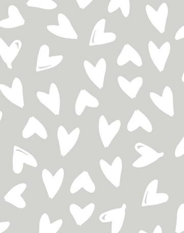 Grey Heart Wallpaper On