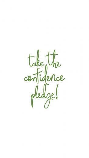 Take The Confidence Pledge Background White Kappa Delta
