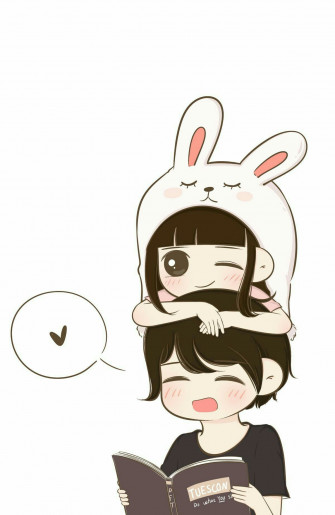 Love Couple Cute Anime Wallpaper On