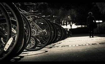 Bikes In Black And White Wallpaper For Blackberry Q10
