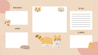 Cute Desktop Organizer Wallpaper