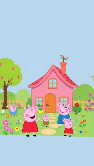 Peppa Pig House Wallpaper