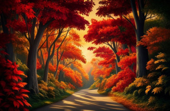 Red Nature Wallpaper