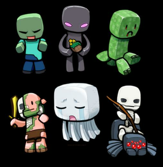 Lil Minecraft Monsters By Ghostfire