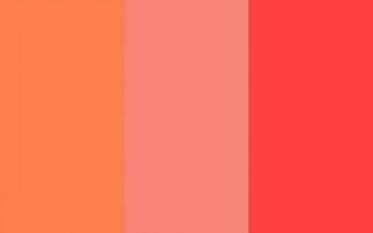Coral Pink And Red Three Color Background