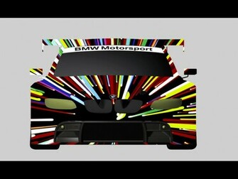 M3 Gt2 Art Car By Jeff Koons Design Concept Wallpaper