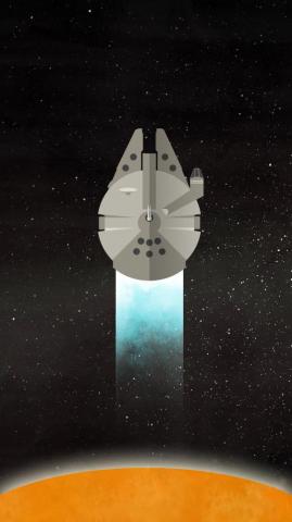 Star Wars Millenium Falcon Mobile Wallpaper On